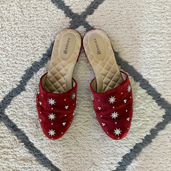 Birdies Slippers in Burgundy Crystal US 6.5 *RARE* - Picture 2 of 6